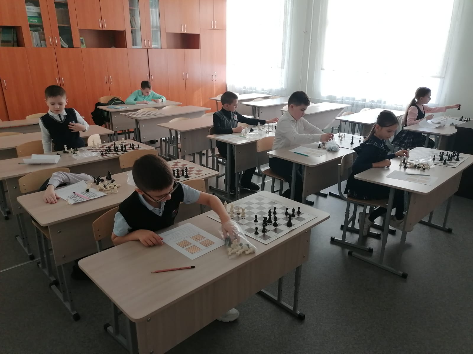 школьный этап олимпиады по шахматам.
